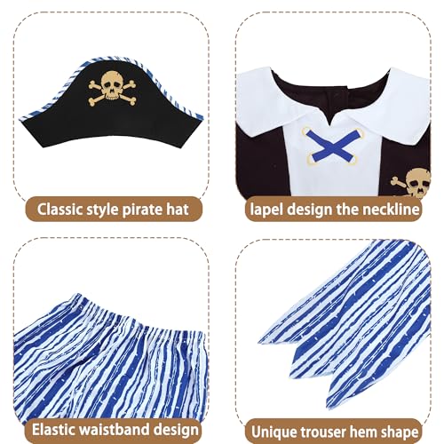 Disfraz Pirata para Niños, 7 Piezas miniatura 6
