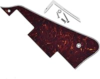 Vista 63 de KAISH Golpeador de guitarra Abalone Pearl LP con soporte negro para Epiphone Les Paul