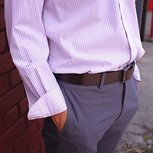 Falari Men's Classic Casual Leather Jean Belt for Everyday Wear4