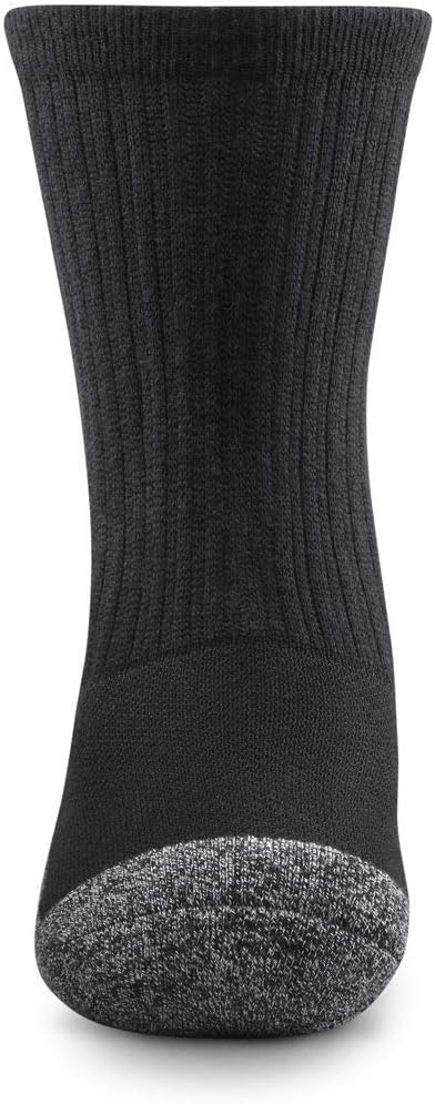 Dr. Comfort Transmet Unisex Crew Socks for Partial Foot Amputation, with Fiber Padding in Heel and Forefoot - Large, Black4
