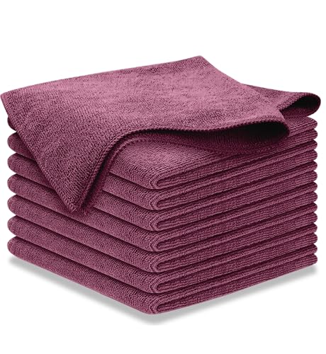 Image of USANOOKS Premium 300GSM Microfiber Cleaning Cloth - 12.5 inchx12.5 inch High Performance - 1200 Washes, Ultra Absorbent Microfiber Towels for Cars Undercarriage, Rims & Engine Bay Cleaning - Microfiber Cloth