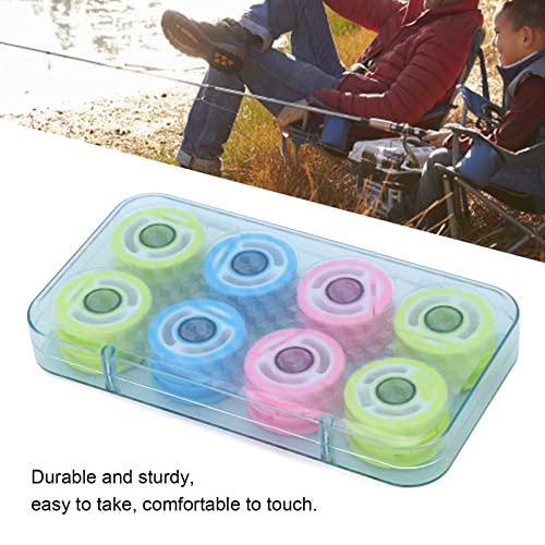 Agatige Silikon-Hauptspulenbox mit 16 Wellen Doppelrillen-Angelschnur-Aufbewahrungshalter Angelschnurspule – Bild 5