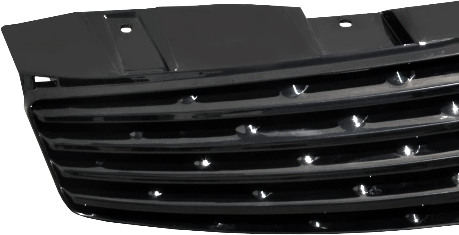 Automotive Spec-D Tuning Black Hood Front Grill Grille Compatible with 2003-2007 Infiniti G35 2Dr Coupe