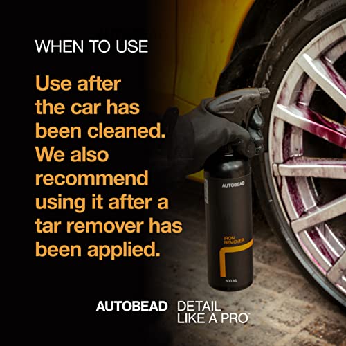 Autobead Iron Remover 500ml Car Exterior Wheels Body Metal Alloy Spray Cleaner - Image 4
