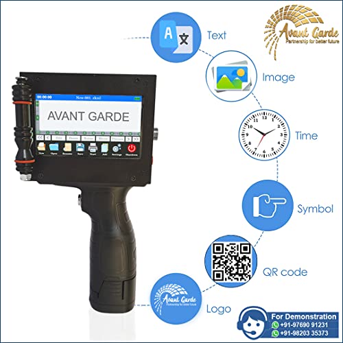 Avant Garde 12.7mm Handheld Industrial Thermal Inkjet Printer with Premium Solvent Cartridge || Print Height Upto 12.7mm (Print MRP, EXP, MFG,... - Image 4