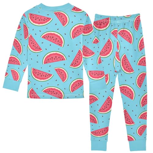 Watermelon Pajamas Long Sleeve Sleepwear 2-Piece Pajama Set