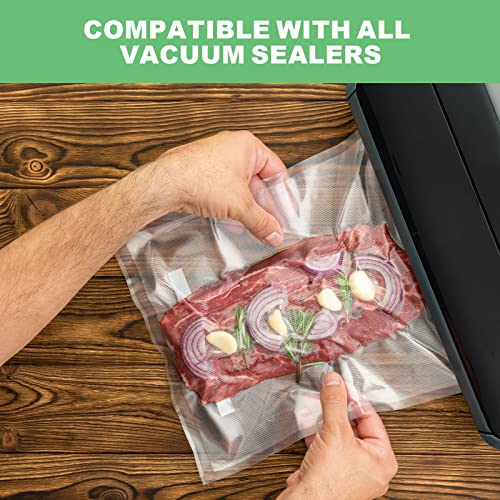 Vacuum Sealer Bags, 50 pack Quart Size 8\" x 12\" Vacuum Food Sealer Bags, Food sealer vacuum sealer bags, seal meal bags, Precut vacuum seal bags,Vacuum Seal Freezer Bags Sous Vide Bags, BPA Free - Thumbnail 3