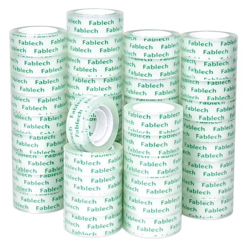 48 Rolls Crystal Clear Tape Transparent Tape Refills for Dispenser, 3/4 in x 1000 in, 1 inch Core, Multi-Purpose Stationery Tape for Home, School, Office&amp; Gift Wrapping