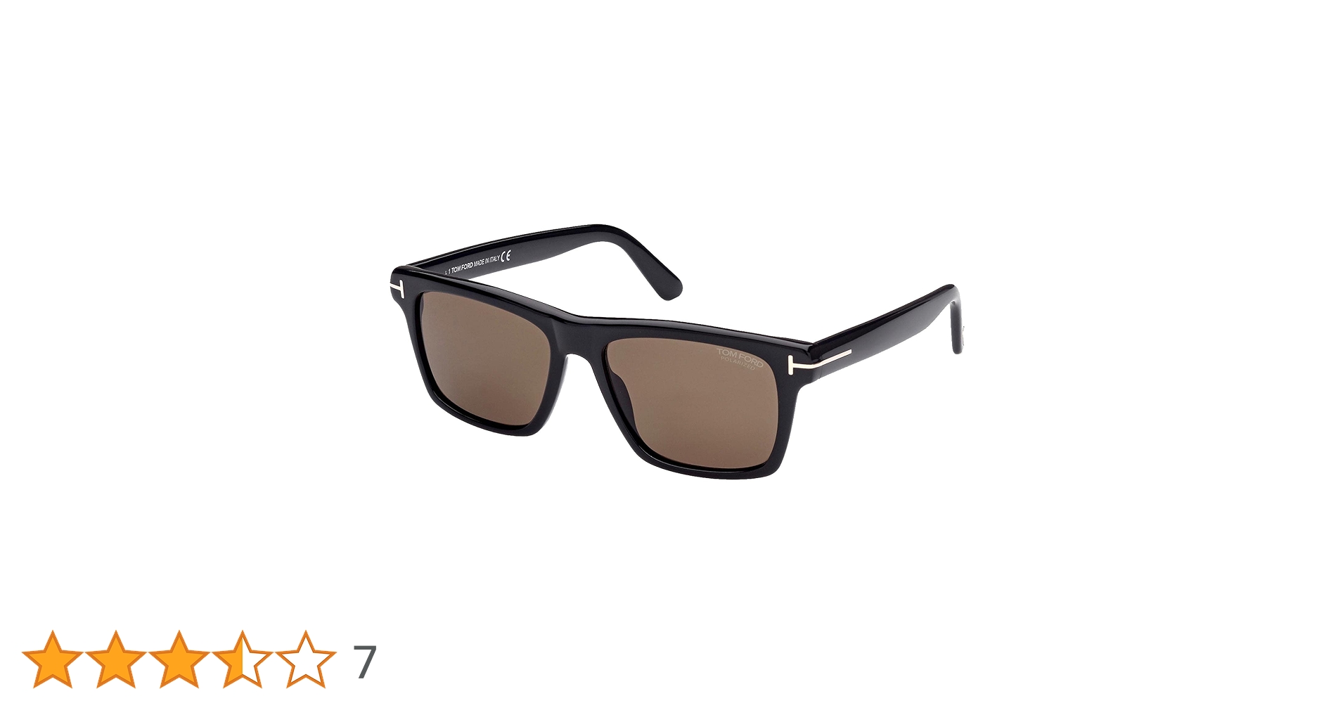 Amazon | Tom Ford BUCKLEY-02 FT 0906 SHINY BLACK/BROWN 56/17/145