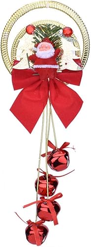 Himine Campana de Navidad Árbol de Navidad Colgante Decoración de Navidad Colgante 3 en una bolsa (campana redonda roja+roja)