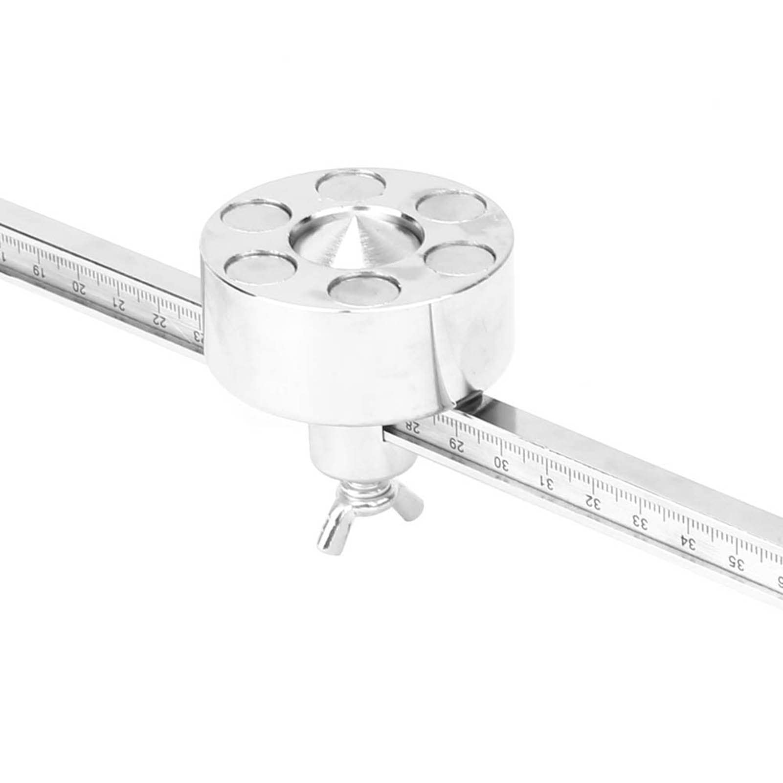 Generic Palnik Prowadnica Rolkowa z Kompasem Trwała Przecinarka Plazmowa Materiały Eksploatacyjne z linijką do Wycinania Okręgów, Stal Nierdzewna, długość 50 Cm, Pasuje do Formatu A40/PT-31