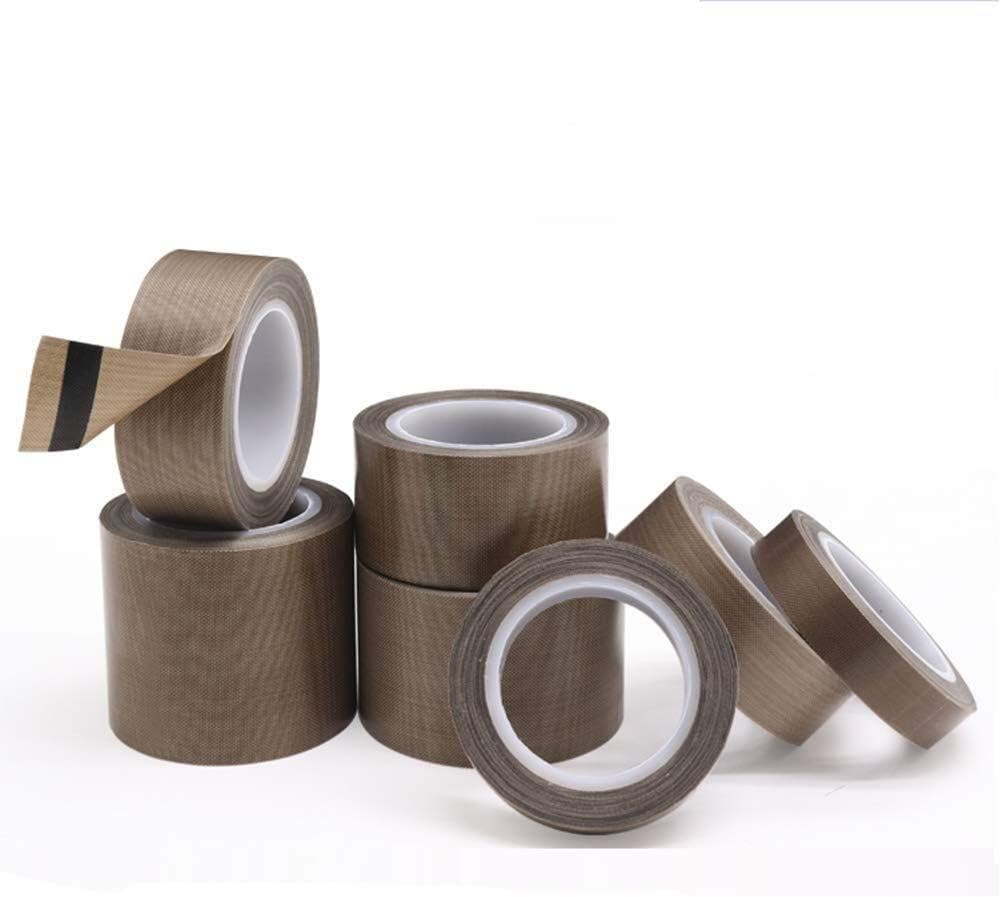 Taśma klejąca o wysokiej wytrzymałości, PTFE, odporna na ciepło, odporna na ciepło, izolacja przeciwpożarowa (1 sztuka, 50 mm)