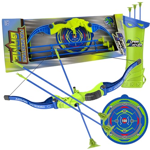 Sobebear 57 CM Large Kids Lightweight Bow And Arrow Toy 1 Bow 3 Arrows 1 Wall Mounted Target, Safe Durable Indoor Outdoor Shooting Archery Full Set Boys & Girls 3+ Year - Image 4