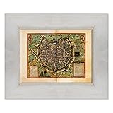 Tableau monté, prêt à être accroché, avec kit de suspension facile (y compris les fixations en fer et les vis)