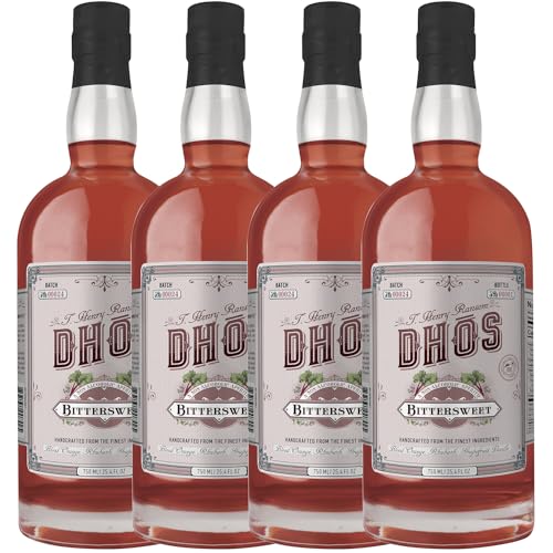Dhos Handcrafted Non-Alcoholic Bittersweet Aperitif - Keto-Friendly, Zero Sugar, Zero
