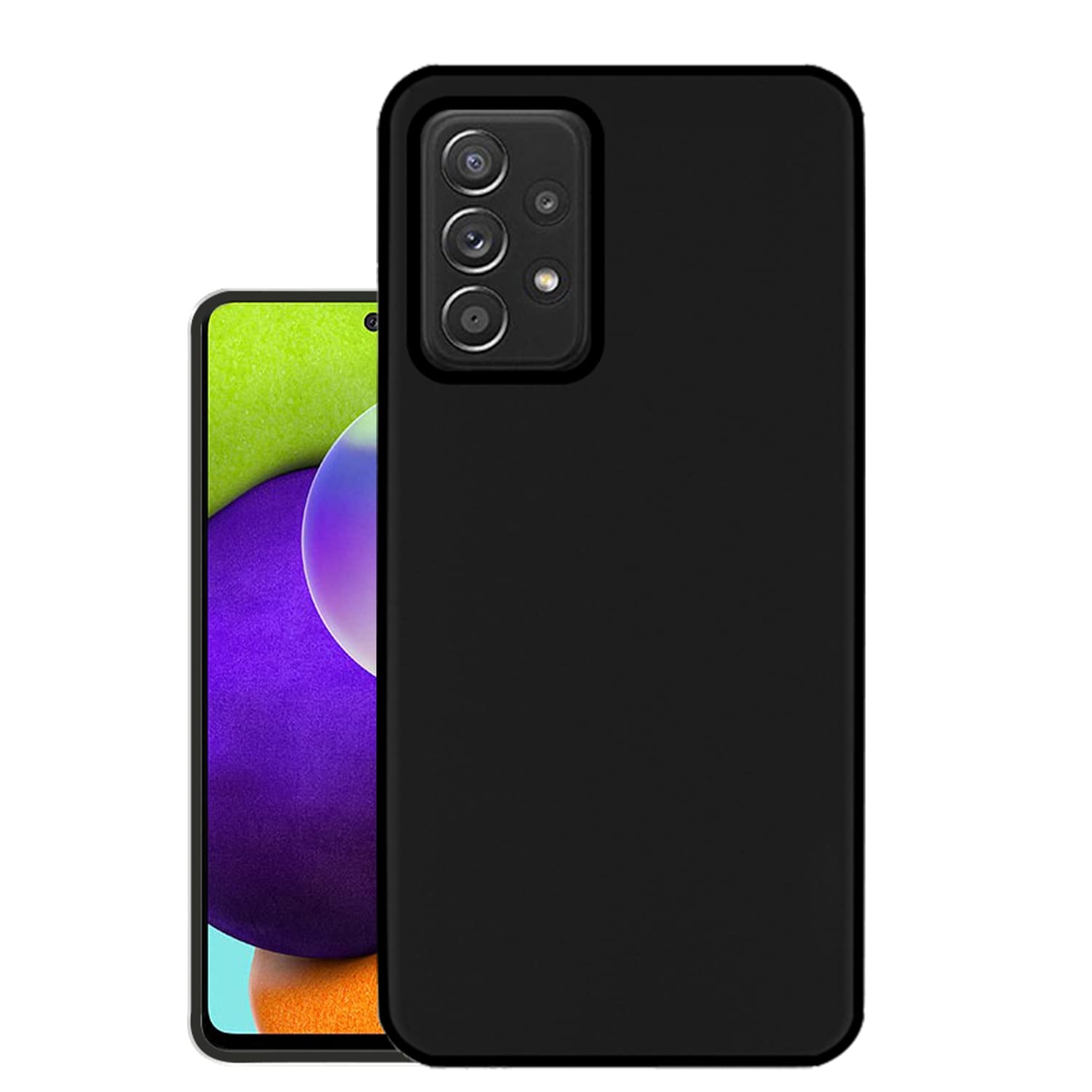 HELLO ZONE Exclusive Matte Finish Soft Back Case Cover for Samsung Galaxy A52 - Black (B091TR3VYX) Amazon Price History, Amazon Price Tracker