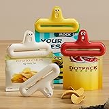 Colorful Food Bag Clips, Strong Sealing Clips for Kitchen Pantry Organization (Yellow)