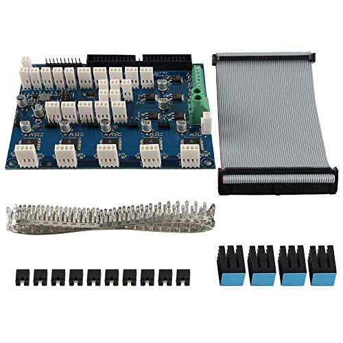 FYSETC 3D Printer CNC Machine Controller Parts Cloned Duex5 DueX Expansion Board with TMC2660 Support for Thermocouple PT100 Daughter Boards