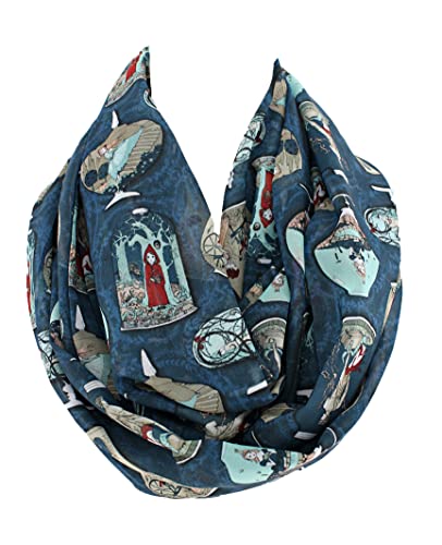 Etwoa's Fairy Tales Images Print Infinity Scarf Circle Scarf