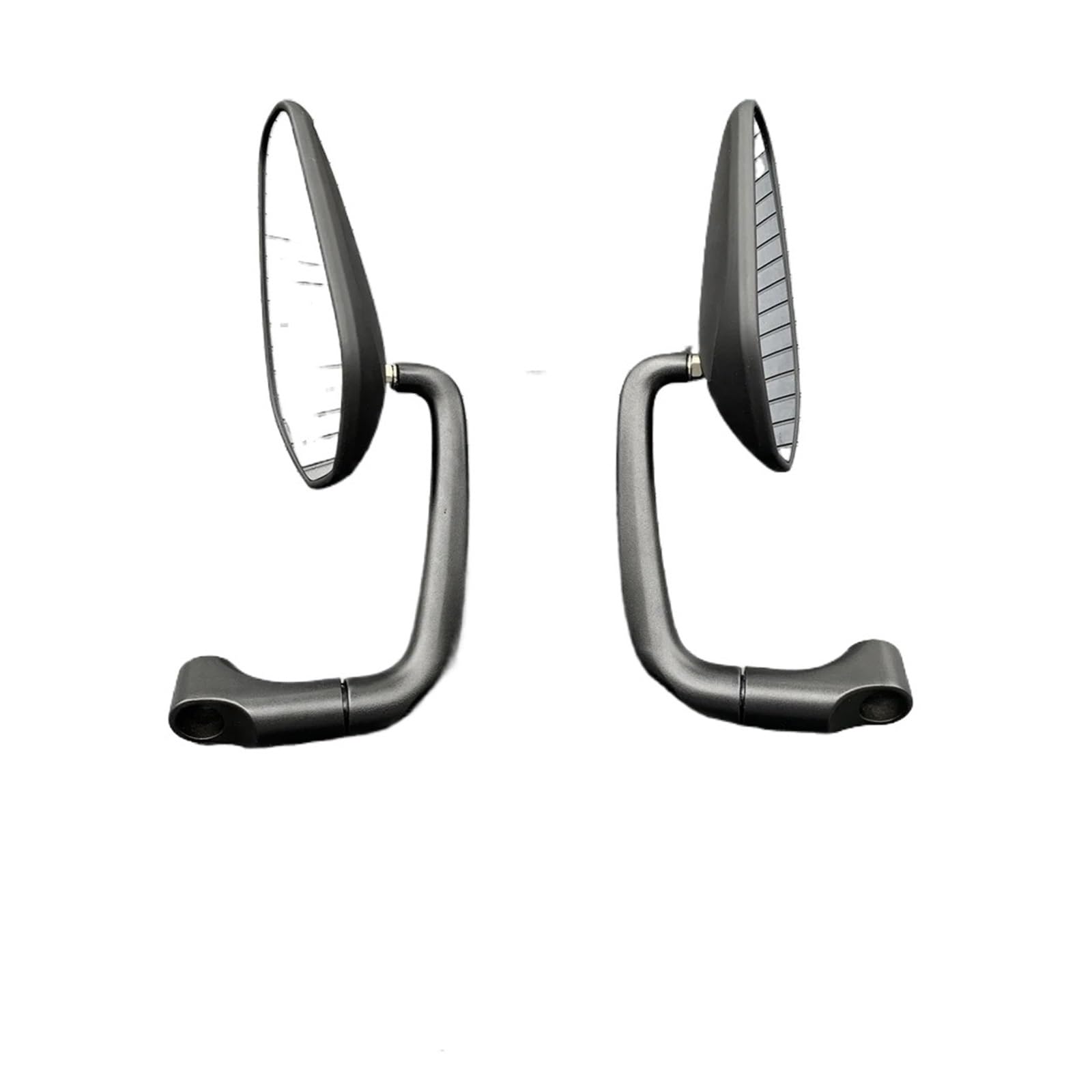 Espejos Moto Espejo Retrovisor De Manillar Ovalado Retro con Barra En L para Motocicleta para Bicicleta De Calle, Scooter, Cruiser Y Chopper Retrovisores Laterales(Black)