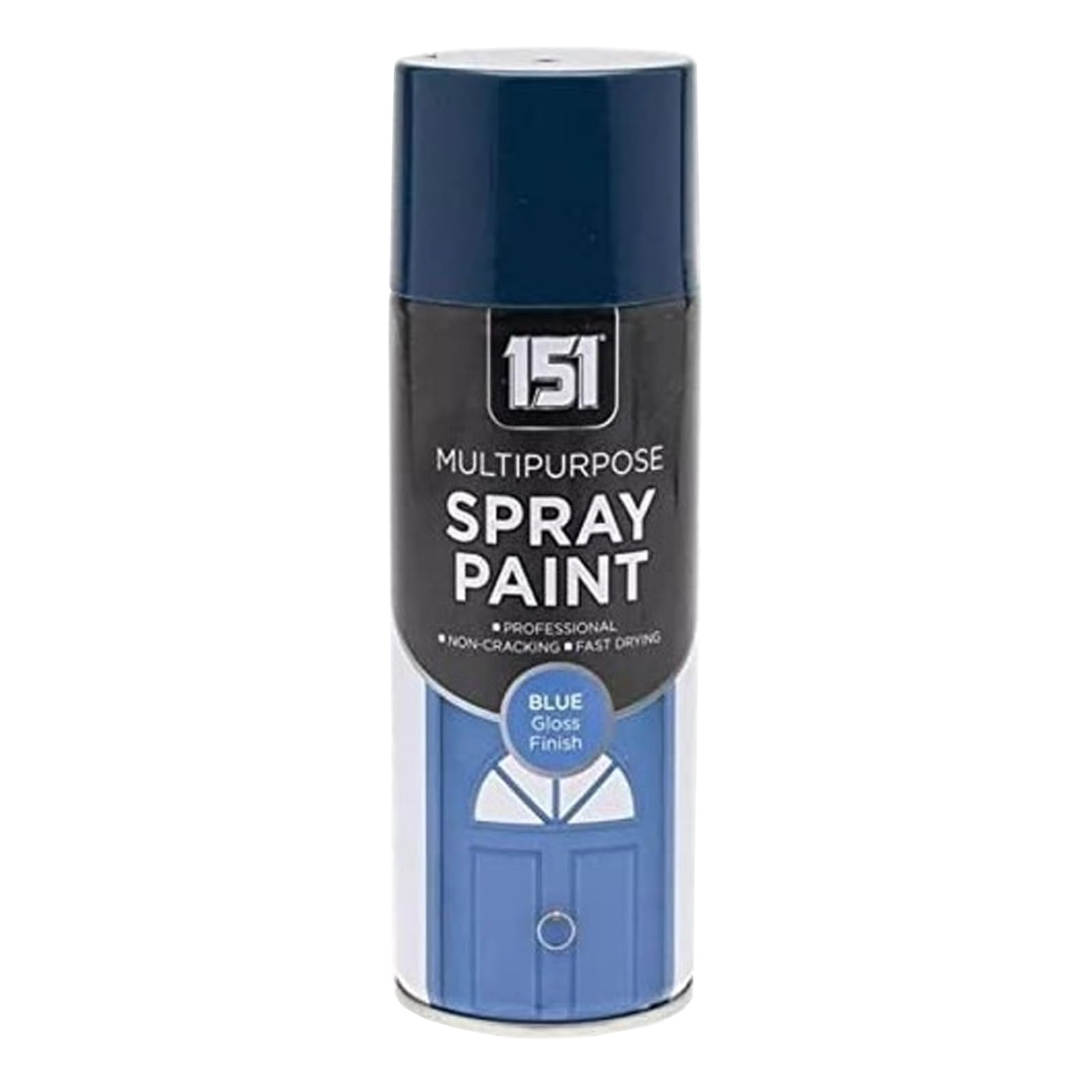 SDMAX Blue Gloss Spray Paint, Fast Drying, Blue Gloss Finish, Non-Cracking, Easy To Use, Long-Lasting, Lightweight And Portable, Multipurpose DIY Use, 400ml (1PCS)