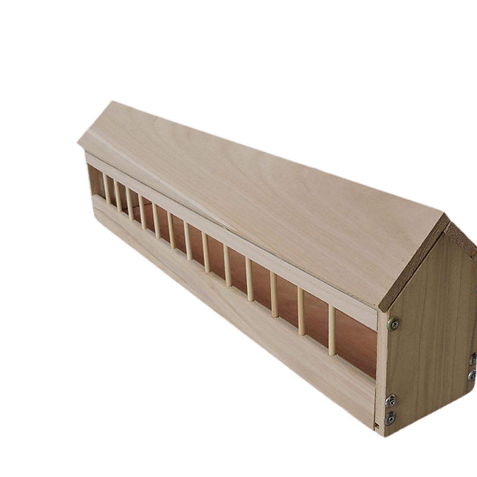 Comedero para Palomas Comedero para Pollos Plato para Aves de Corral Y Alimentador para Codornices de Madera Resistente para Uso Continuo Adecuado Pa, 80cm