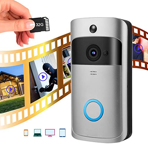 Dzwonek Wideo Dzwonek Przewodowy Dzwonek Wideo 1280p Wideo HD, Dzwonek do Drzwi, Zaawansowana Detekcja Ruchu, Instalacja Przewodowa