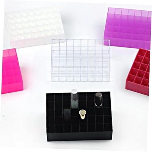 Miniatura 3 de FOMIYES Caja organizadora de plástico transparente para brillo de labios, soporte transparente, soporte para lápiz labial, estuche para lápiz
