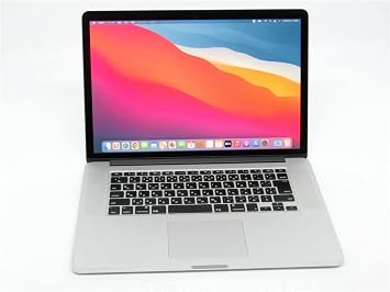 Apple MacBook Pro 2014 & 2015 Retina 2K 2880X1800 A1398 Japanese Keyboard Core 4th Generation i7/RAM 16GB/SSD512GB/15.4" Macos BigSur 11.7.4 Wireless BT Camera