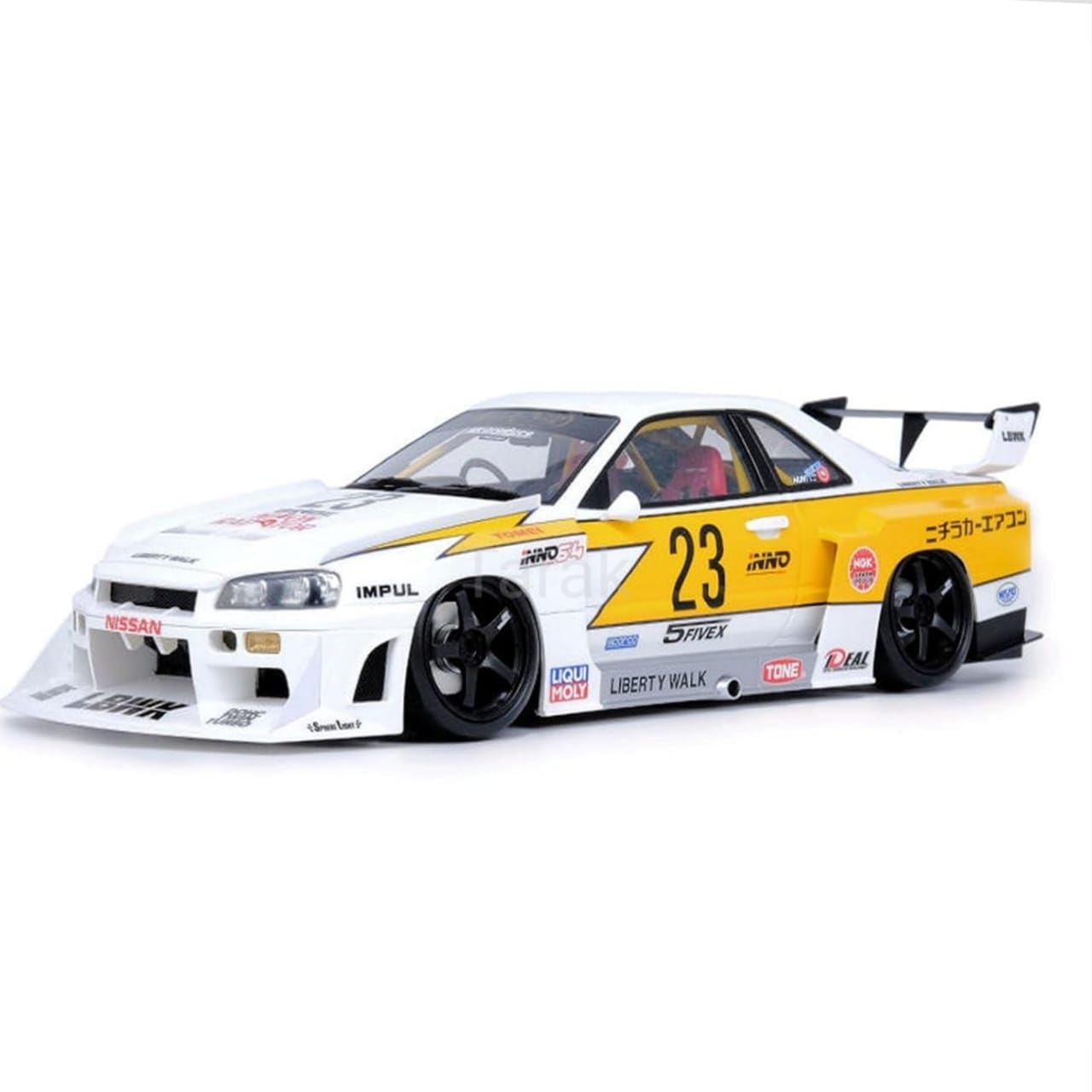 Tarak 1:24 Premium Nissan Skyline LBWK GTR ER34 Diecast Model Toy