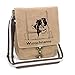 Border Collie Flyball Canvas Schultertasche Umhängetasche Tasche mit Hundemotiv und Namen personalisiert
