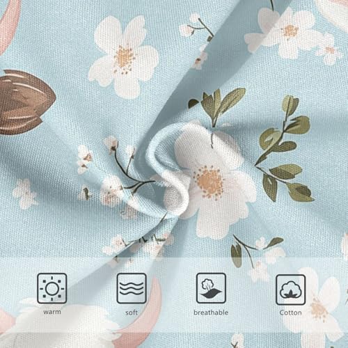 Wusikd Cute Cow Face Girls' Underwear Cotton Cartoon Girls Briefs Soft Toddler Underwear 2T3