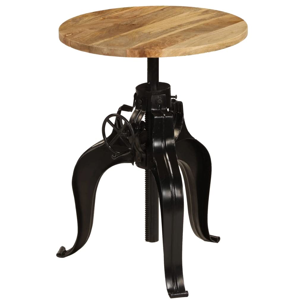 Table de bar en bois massif et acier style industriel chic