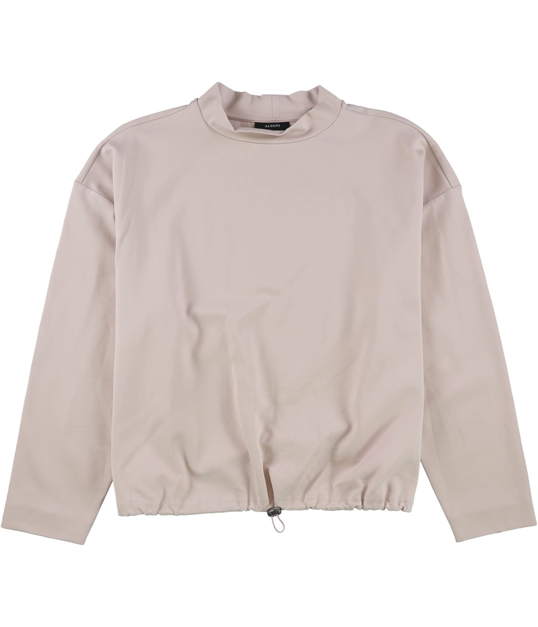 Alfani Womens Bungee-Hem Pullover Blouse Pink X-Large