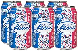 Guaraná Jesus, Refrigerante do Maranhão, 350ml, Pack com 6 Latas