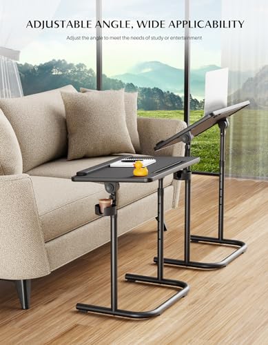 Mesa con bandeja para TV extra grande y ajustable para comer cómodamente en el sofá 4