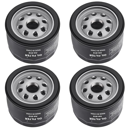 DUOOK 4 Pack 12 050 01 Oil Filter for Kohler 7000 Series Engine 12-050-01-S 1205001S KH-12-050-01-S 12 050 01-S1 Lawn Mower Oil Filter for Cub Cadet XT1 Compatible with Craftsman Troy Bilt Bronco
