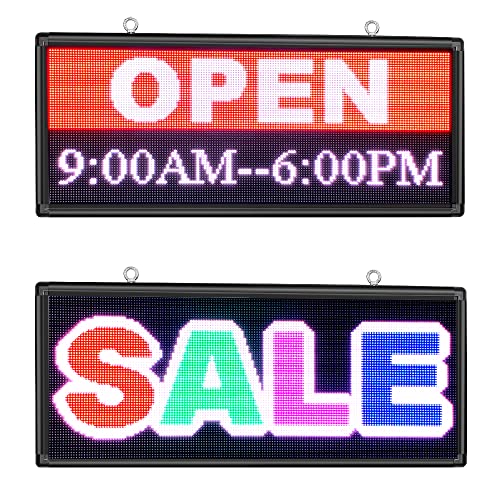 Color Trade P6 Outdoor Full Color 40 X 18 Inches Led Sign With High Resolution Scrolling Texts, Colorful Images And Videos Led Display For Advertising #TOP2