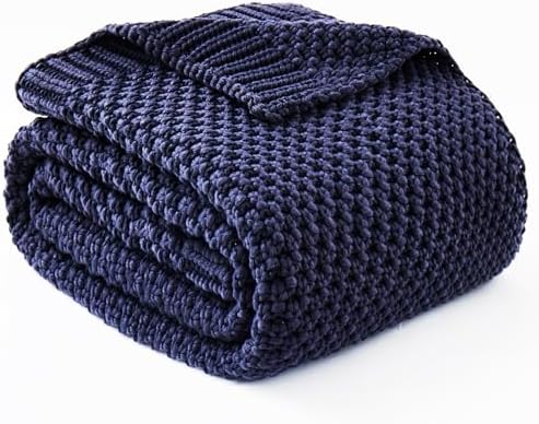 Topcee Knitted Weighted Blanket - 60"x80" 20lbs Queen Size Coolin...