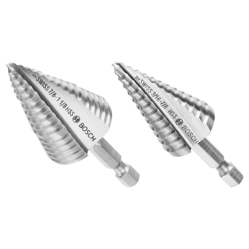 Bosch IMSDC002 2 szt. zestaw wierteł krokowych ze stali szybkotnącej twardy Turbo
