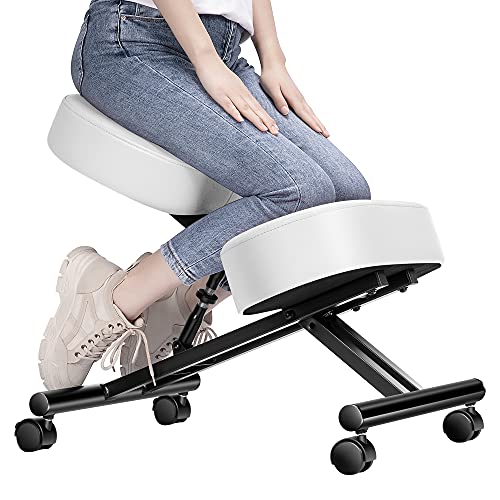 Ergonomic Kneeling Chair Adjustable Stool with...