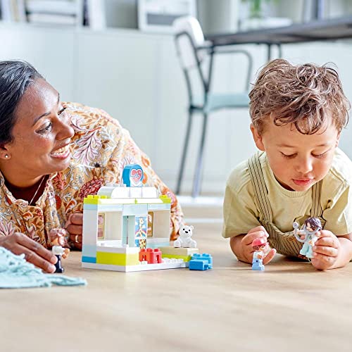 Image of LEGO 10968 Duplo The Medical Visit, Building Game Large Bricks, Educational Learning Toy for Babies and Children from 2 Years Old