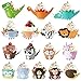 MOOKLIN ROAM Unicorn Cupcake Topper Wrappers 48Piezas Dinosaurio Cupcake Topper Wild Animal Cupcake Wrappers para Niños Infantiles Fiestas de Cumpleaños Decoración Suministros