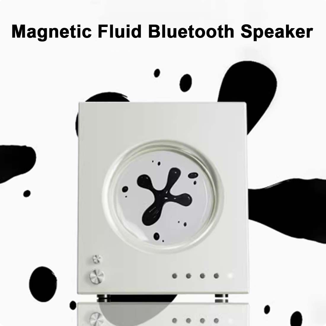 Głośnik Bluetooth z wizualizacją muzyki, magnetyczna lampa rytmiczna do gier, komputera, telewizora i imprez, dynamiczne oświetlenie reagujące na dźwięk, biały