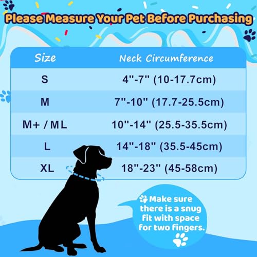 Image of Grand Line Donut Inflatable Collar for Dogs and Cats, Soft Recovery Dog Cone After Surgery, Protective Pet Neck Cone for Small, Medium, Large Dogs, Not Block Vision (Blue, XL)