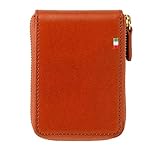 [ミラグロ] タンポナート レザー ラウンドファスナー ボックスコインケース (ミニ財布 コインケース メンズ 革 小銭入れ レディース box型小銭入れ) CAS515 (オレンジ)