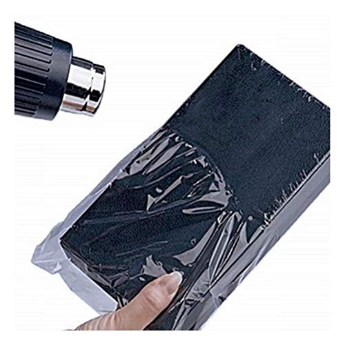 Image of YOTINO 6 x 9.5 inch Clear PVC Shrink Flat Bags, 100 Pack, Heat Sealing, Moisture-Proof, Dust-Proof, Odor-Resistant, Ideal for Soaps, Shoes, Bath Bombs, Cosmetics, Electronics & More