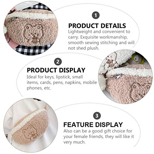 KESYOO Bolsa de Cintura de Animais para Meninas Fanny Pack Com Pingente de Urso para Adultos Criança