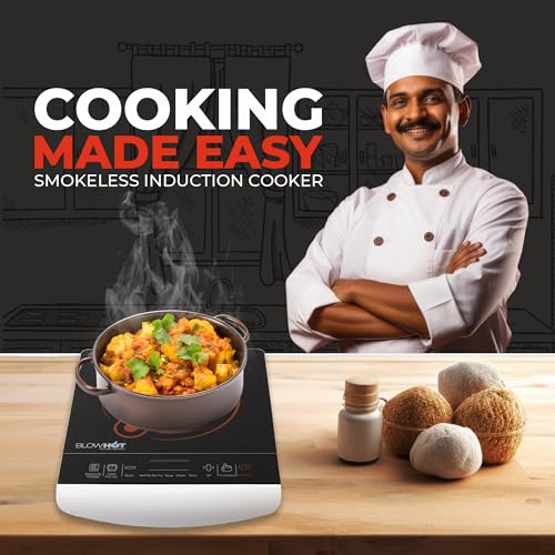 Image of BLOWHOT BL 100 Induction 2000-Watt Feather Touch Venus Induction Cook Top, 1 Year Motor Warranty by Blowhot