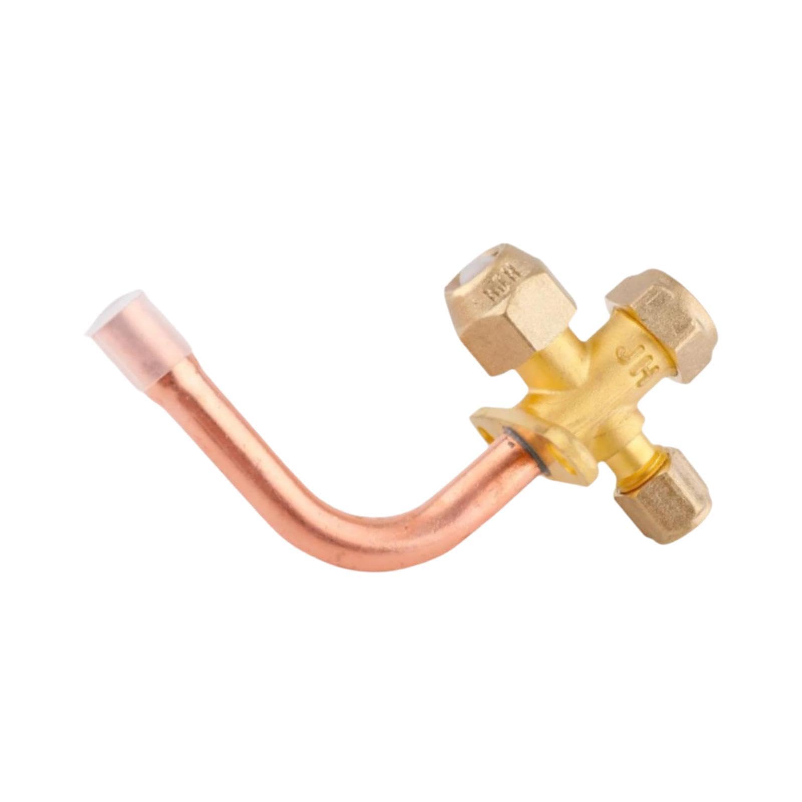 Sharplace Vanne d'arrêt de climatiseur, vanne d'arrêt, Facile à Installer, Accessoire de réfrigération, pièce de Rechange pour climatiseur, raccord, 16mm